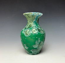 Load image into Gallery viewer, Emerald Green Crystalline Glazed Mini Vase 7
