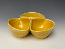 Load image into Gallery viewer, Triple Dip Dish- Sunshine Yellow
