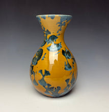 Load image into Gallery viewer, Blue and Orange Crystalline Glazed Vase 3
