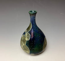Load image into Gallery viewer, Deep Aquamarine Galaxy Crystalline Glazed Mini Vase 3

