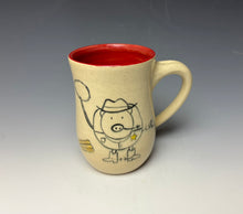 Load image into Gallery viewer, Cowboy Pig Mug- Red
