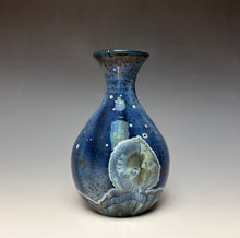 Load image into Gallery viewer, Cobalt Galaxy Crystalline Glazed Mini Vase 6
