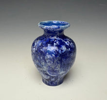 Load image into Gallery viewer, Winter Sky Blue Crystalline Glazed Mini Vase #3

