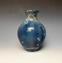 Load image into Gallery viewer, Cobalt Galaxy Crystalline Glazed Vase 10

