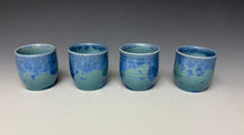 Load image into Gallery viewer, Light Teal Crystalline Sake Cup
