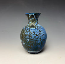 Load image into Gallery viewer, Cobalt Galaxy Crystalline Glazed Mini Vase 7
