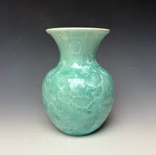 Load image into Gallery viewer, Light Green Crystalline Glazed Vase #1
