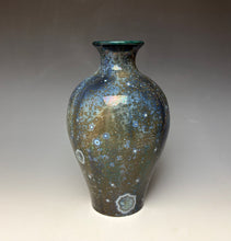 Load image into Gallery viewer, Cobalt Galaxy Crystalline Glazed Vase 5
