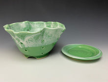 Load image into Gallery viewer, Lime Green Lotus Berry Bowl
