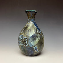 Load image into Gallery viewer, Cobalt Galaxy Crystalline Glazed Mini Vase 14
