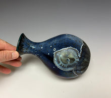 Load image into Gallery viewer, Cobalt Galaxy Crystalline Glazed Mini Vase 6
