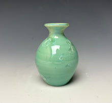 Load image into Gallery viewer, Light Green Crystalline Glazed Mini Vase #5
