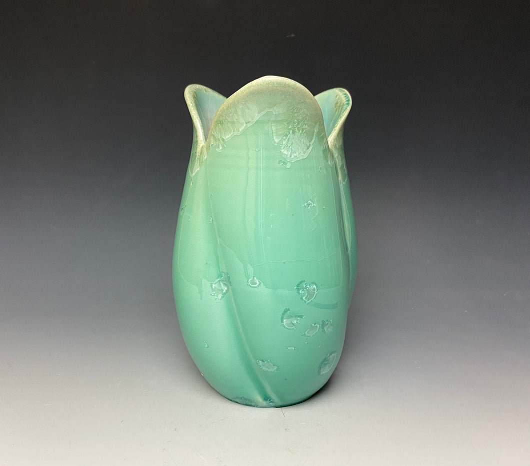 Tulip Vase- Light Green #3