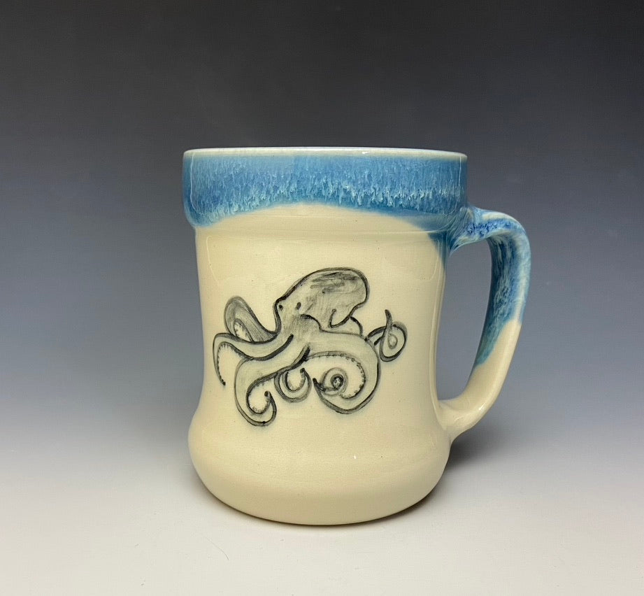 Octopus Mug- Ice Blue