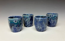 Load image into Gallery viewer, Atlantic Storm Blue Crystalline Sake Cup
