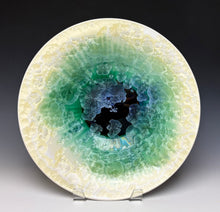 Load image into Gallery viewer, Ivory and Emerald Crystalline Bowl
