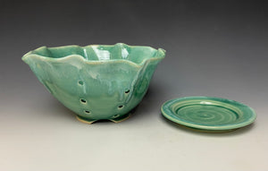 Seafoam Green Lotus Berry Bowl