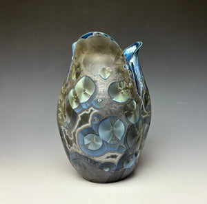 Tulip Vase- Cobalt Galaxy #1