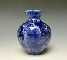 Load image into Gallery viewer, Winter Sky Blue Crystalline Glazed Mini Vase #4
