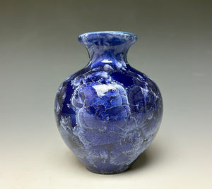Winter Sky Blue Crystalline Glazed Mini Vase #4