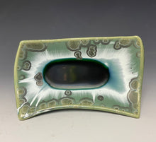 Load image into Gallery viewer, Crystalline Tray in Green and Silver #3
