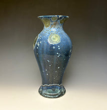 Load image into Gallery viewer, Cobalt Galaxy Crystalline Glazed Vase 3
