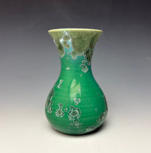 Load image into Gallery viewer, Emerald Green Crystalline Glazed Mini Vase 3
