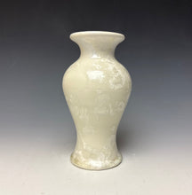 Load image into Gallery viewer, White Crystalline Glazed Mini Vase

