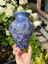 Load image into Gallery viewer, Periwinkle Crystalline Vase
