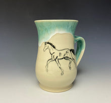 Load image into Gallery viewer, Trotting Foal Mug- Seafoam Green
