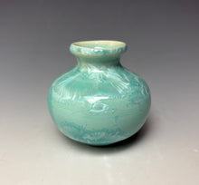Load image into Gallery viewer, Light Green Crystalline Glazed Mini Vase #4

