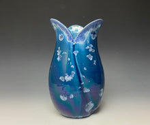 Load image into Gallery viewer, Tulip Vase- Atlantic Storm Blue #3
