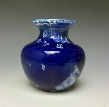 Load image into Gallery viewer, Winter Sky Blue Crystalline Glazed Mini Vase #3
