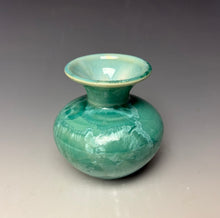 Load image into Gallery viewer, Light Green Crystalline Glazed Mini Vase #7

