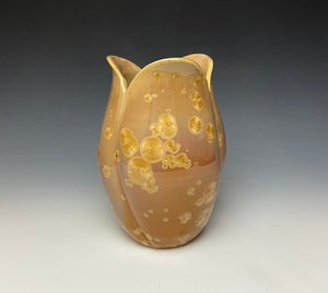 Tulip Vase- Iced Caramel #2