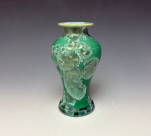 Load image into Gallery viewer, Emerald Green Crystalline Glazed Mini Vase 3
