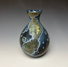 Load image into Gallery viewer, Cobalt Galaxy Crystalline Glazed Vase 8
