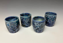 Load image into Gallery viewer, Atlantic Storm Blue Crystalline Sake Cup
