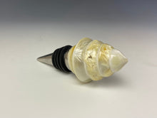 Load image into Gallery viewer, Crystalline Glazed Bottle Stopper- Ivory Tree
