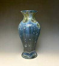 Load image into Gallery viewer, Cobalt Galaxy Crystalline Glazed Vase 3
