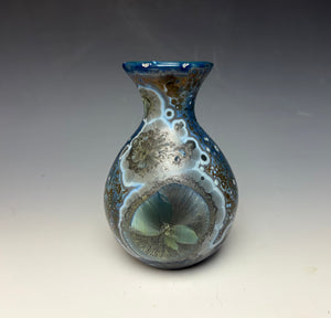Cobalt Galaxy Crystalline Glazed Vase 4