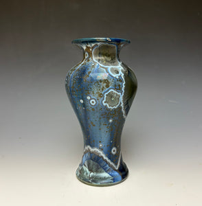 Cobalt Galaxy Crystalline Glazed Vase 2