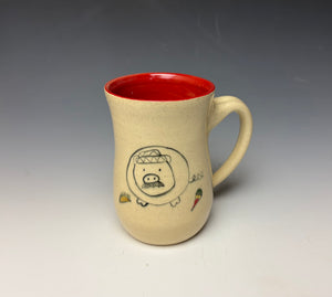 Señor Pig (with taco) Mug- Red