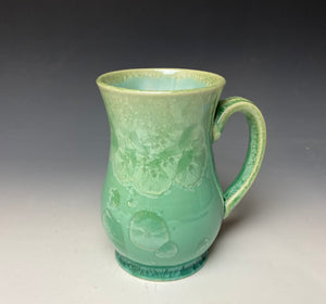 Crystalline Glazed Mug 18oz - Light Green #3