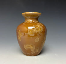 Load image into Gallery viewer, Iced Caramel Crystalline Glazed Mini Vase 3
