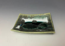 Load image into Gallery viewer, Crystalline Tray in Green and Silver #1
