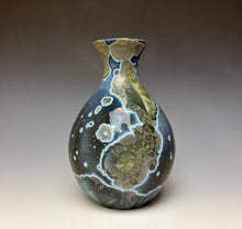 Load image into Gallery viewer, Cobalt Galaxy Crystalline Glazed Vase 8
