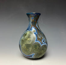 Load image into Gallery viewer, Cobalt Galaxy Crystalline Glazed Vase 11
