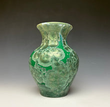 Load image into Gallery viewer, Emerald Green Crystalline Glazed Vase #2
