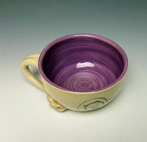 PIGGERY- Soup mug in Purple